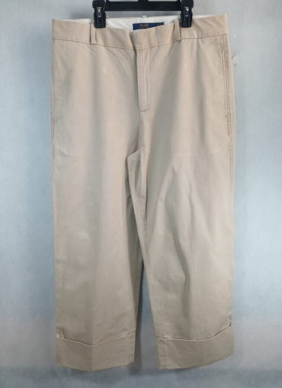 Polo Ralph Lauren Pants Women's Vintage Kaki Chino Stretch Classic Fit Cotton 10